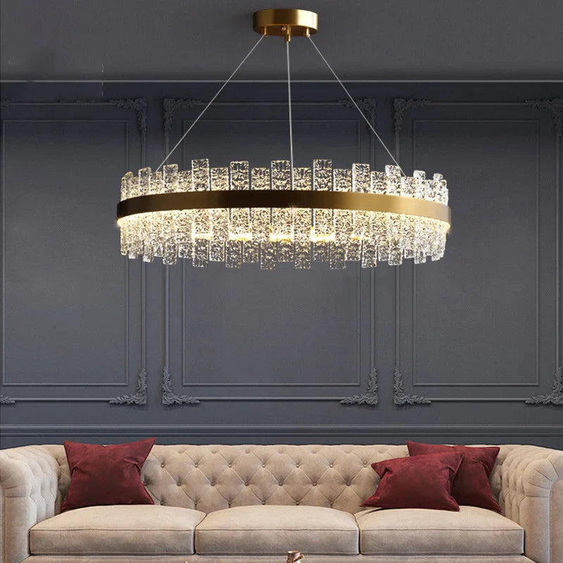 Afralia™ Crystal Chandelier: Modern Nordic Light Luxury LED Ceiling Fixture