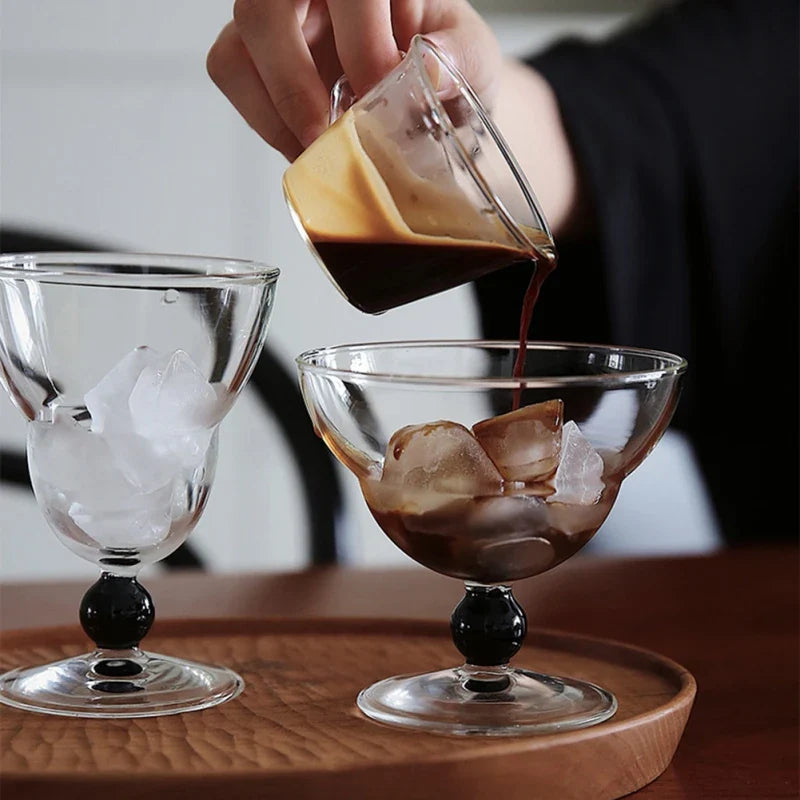 Afralia™ Tall Glass High Borosilicate Heat Resistant Water Wine Cup