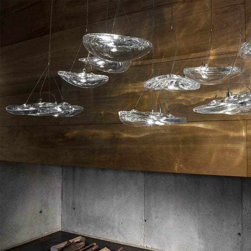 Afralia™ Manta Crystal Pendant Lamp: Italian Design UFO Luxury Light for Dining Room & Bedroom