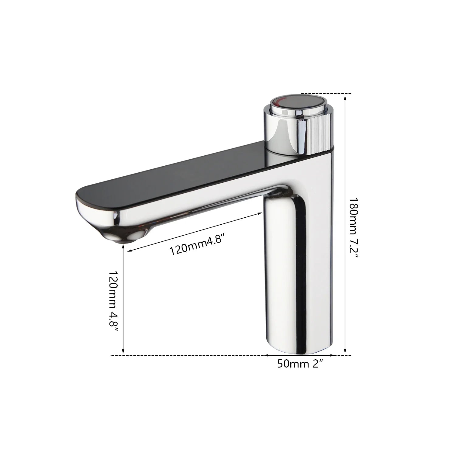 Afralia™ High-Tech Black Chrome LED Basin Faucet Mixer with Digital Display