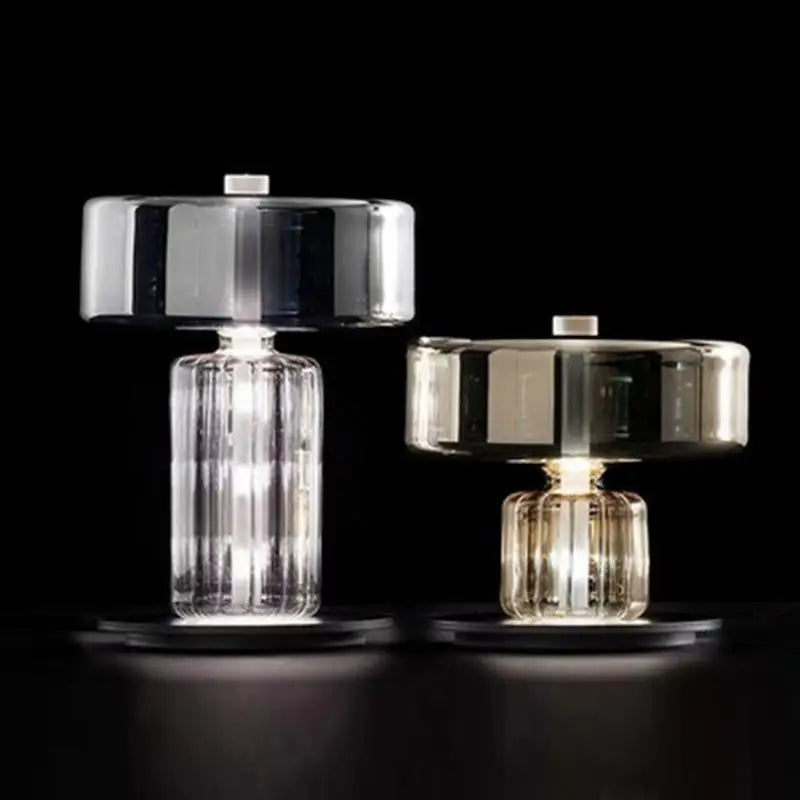 Afralia™ Glass Art Desk Lamp: Nordic Minimalist Design for Bedroom and Living Room