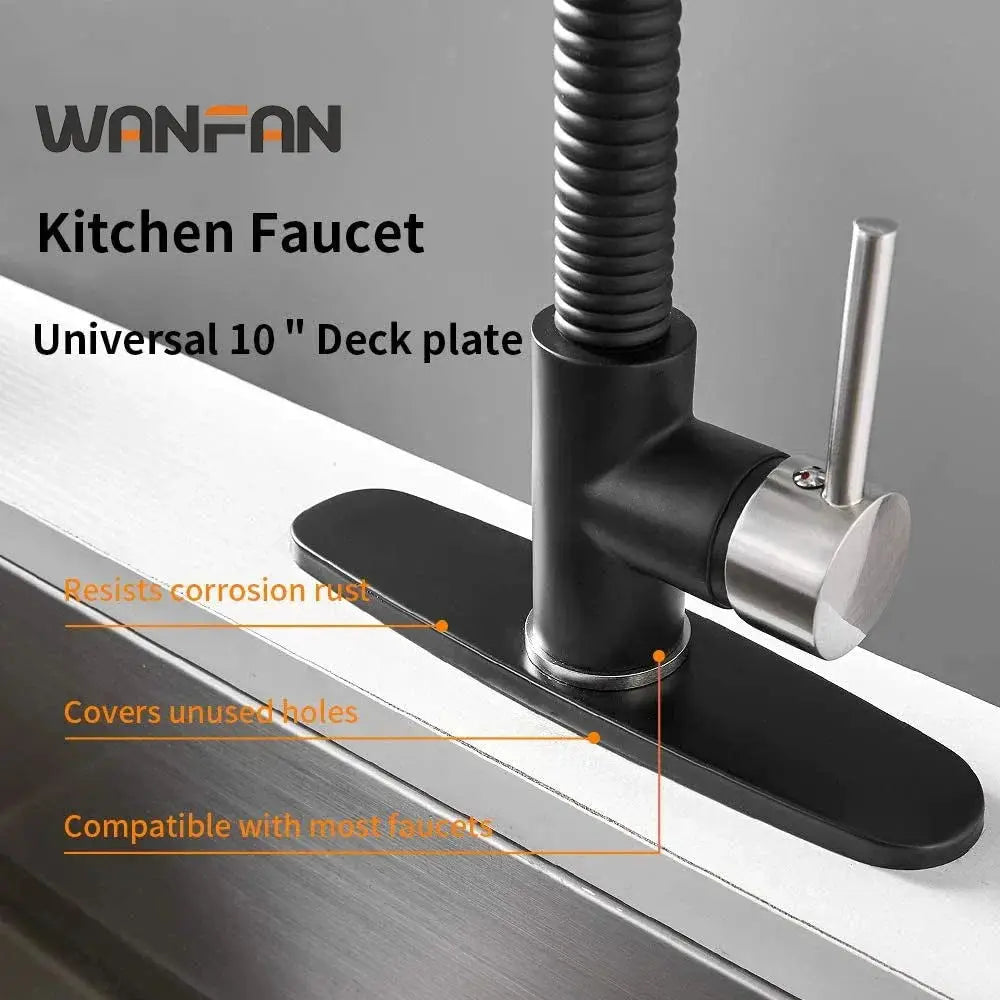 Afralia™ Deck Plate 8" for Kitchen/Bathroom Sink Faucet Accessories Unused Mounting Escutcheon