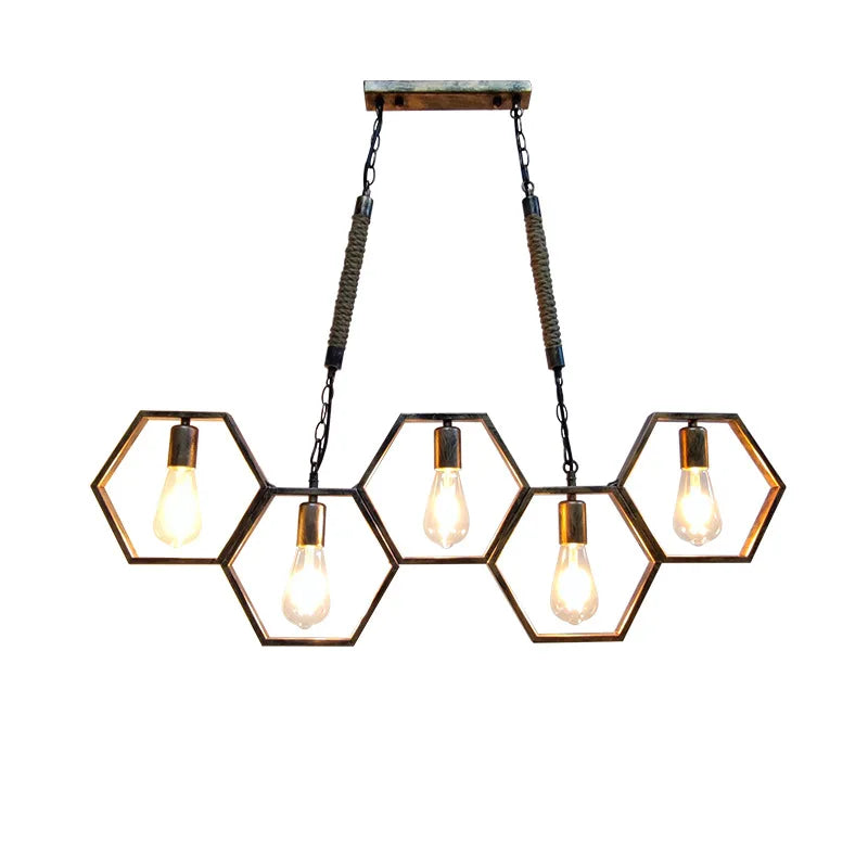 Afralia™ Industrial Style Pendant Light for Bar, Restaurant - Retro Creative Personality