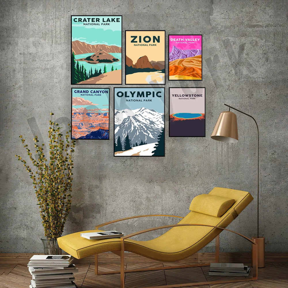 Afralia™ National Parks Adventure Canvas Print