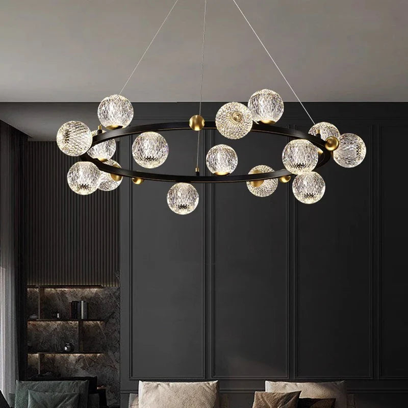Afralia™ Modern Pendant Chandeliers for Dining Room - Hanging Indoor Ceiling Lights