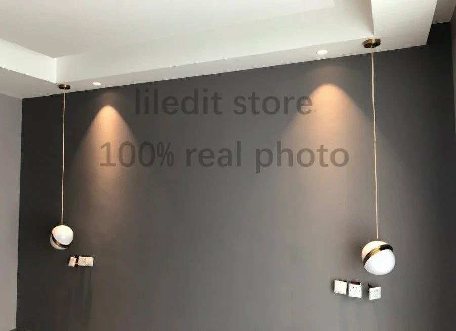 Afralia™ Acrylic Ball Pendant Lamp: Modern Nordic Home Lighting Fixture