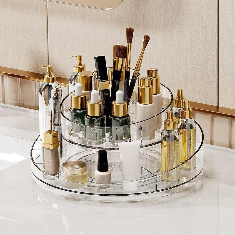 Afralia™ Acrylic Makeup Organizer for Cosmetics Brushes Home Organization