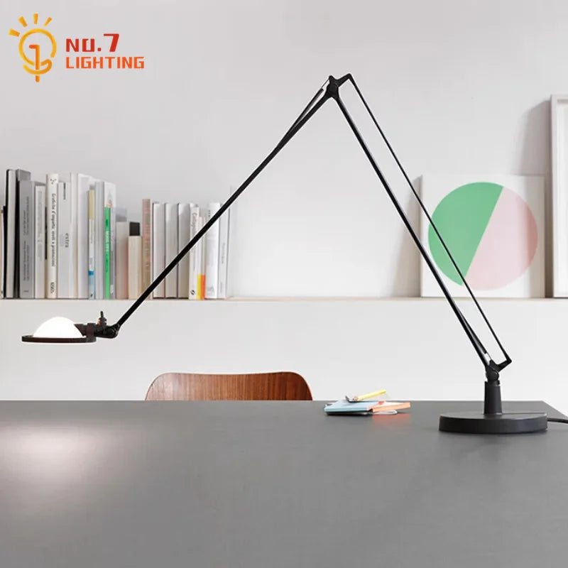 Afralia™ Adjustable LED Desk Lamp for Home, Studio, Study, Bedroom, Cafe
