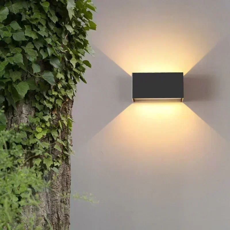Afralia™ Outdoor Wall Lamp: Modern Up/Down Light with Adjustable Brightness