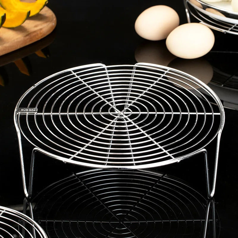 Afralia™ Stainless Steel Steamer Rack - Multifunctional Kitchen Cooking Accessory