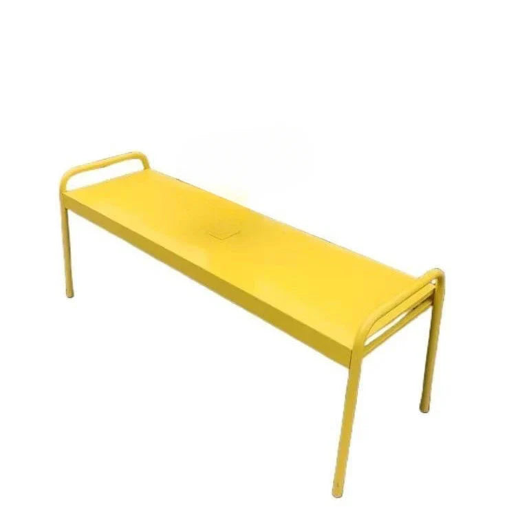 Afralia™ Outdoor Bench Gym Park Lounge Chair Milk Tea Coffee Shop