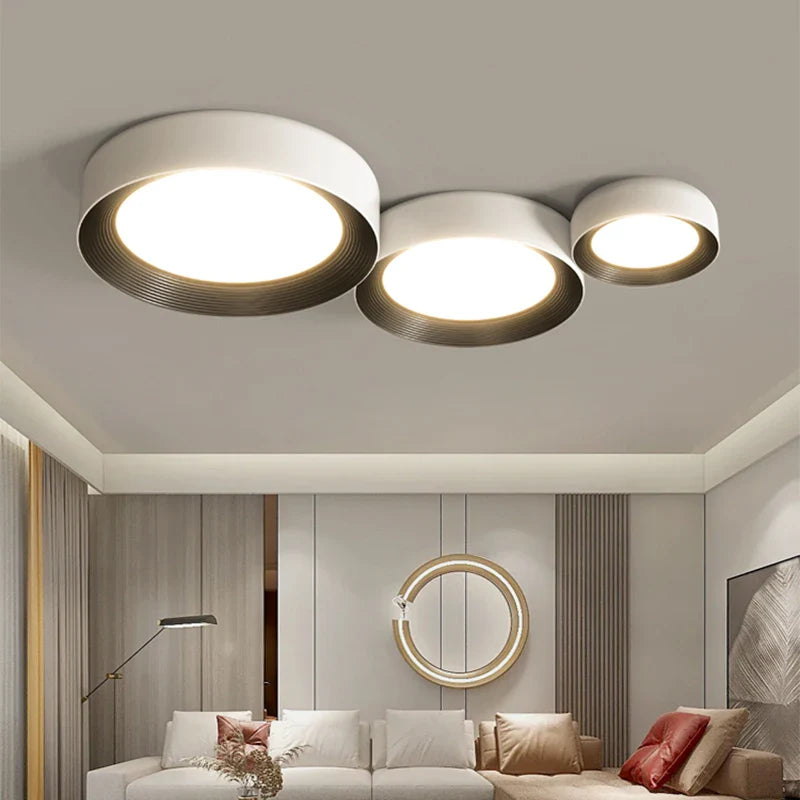 Afralia™ LED Ceiling Lights: Modern Dimmable Square Circular Indoor Lighting for Bedroom, Balcony, Aisle