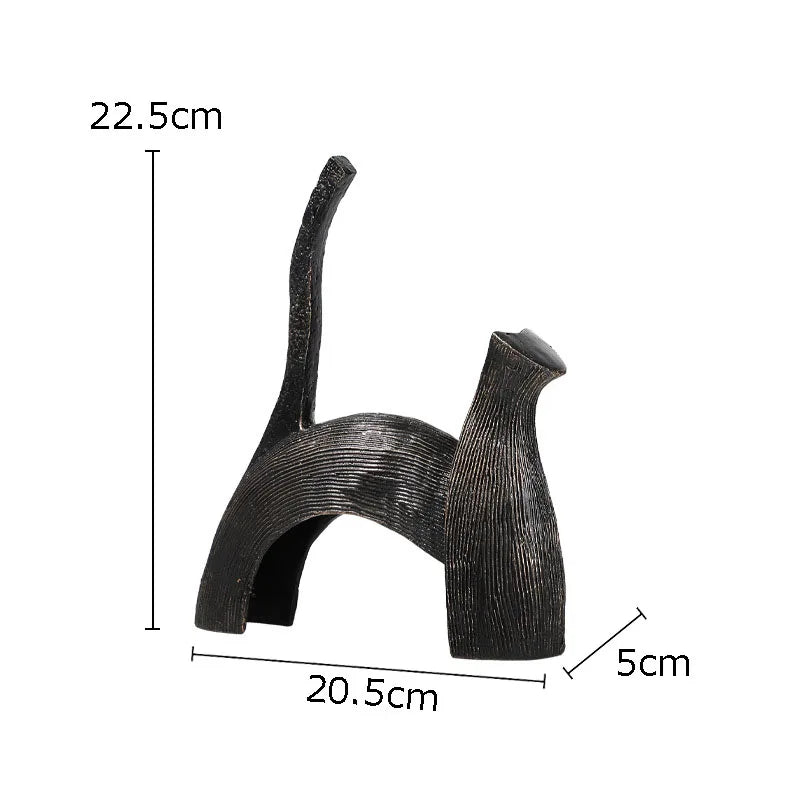 Afralia™ Bull Statue: Abstract Cast Iron Cattle Sculpture for Modern Home Decor