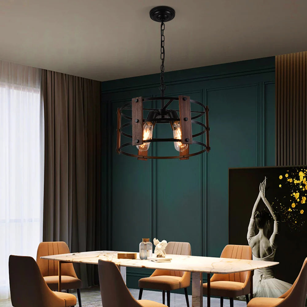 Afralia™ Retro Chandelier: Vintage Ceiling Pendant Light for Home Decor