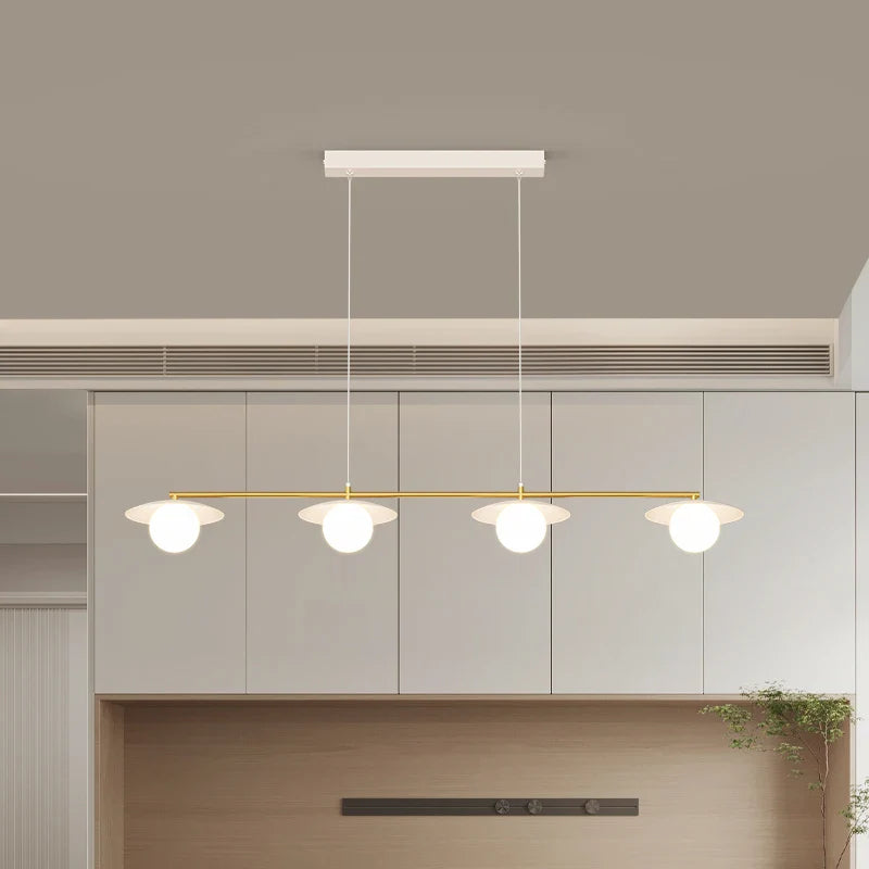 Afralia™ Dimmable Led Ceiling Chandelier for Living Room, Dining Table, Kitchen - Modern Indoor Lighting Fixture