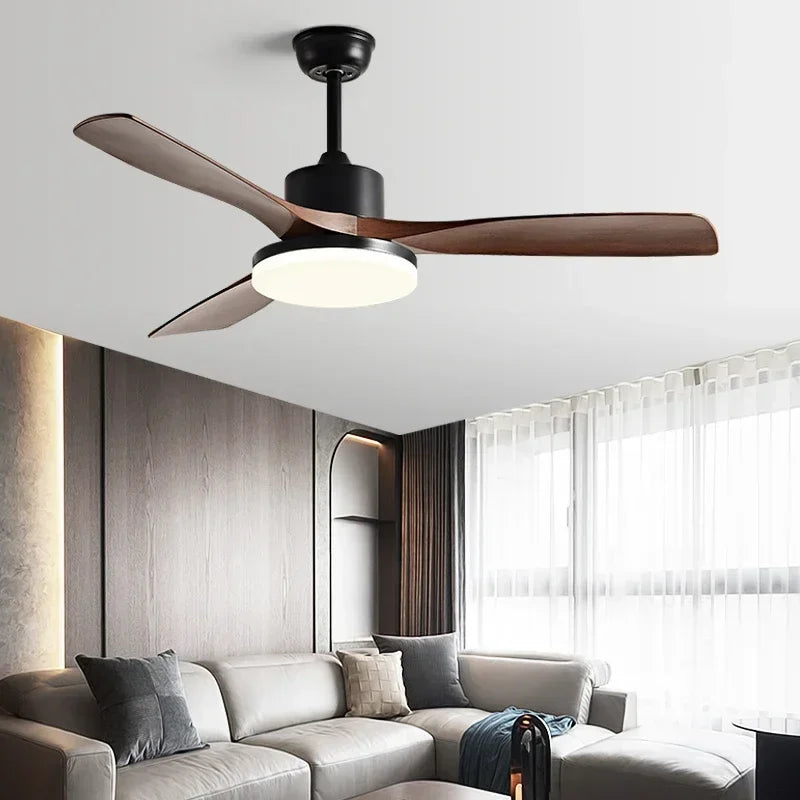Afralia™ 52" Modern Ceiling Fan with Lights and Remote Control