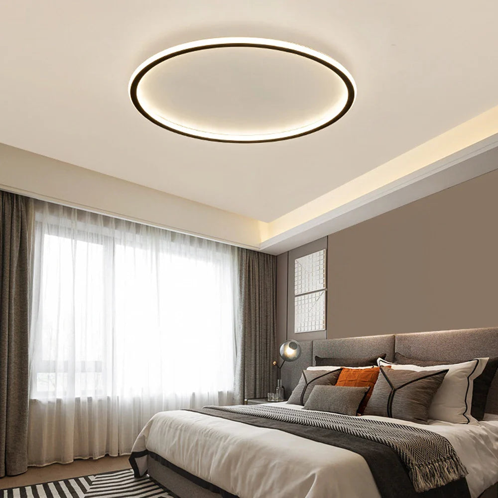 Afralia™ Round Nordic LED Ceiling Lamp for Modern Indoor Lighting