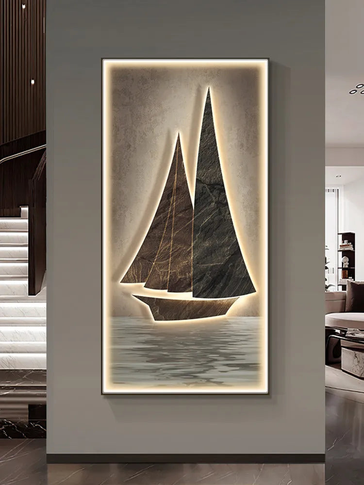 Afralia™ LED Wall Lamp for Modern Creative Wall Decoration in Bedroom, Living Room & Study
