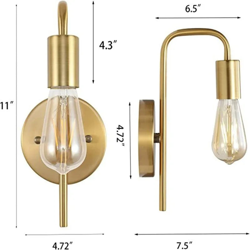 Afralia™ Minimalist Metal Wall Lamp: Modern Nordic Sconces for Bedroom, Indoor/Outdoor, Industrial Light