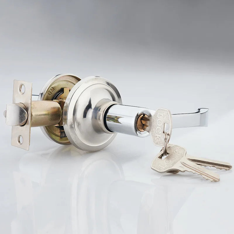 Afralia™ Indoor Kitchen Bathroom Door Handle Lock Kit ZP7101617
