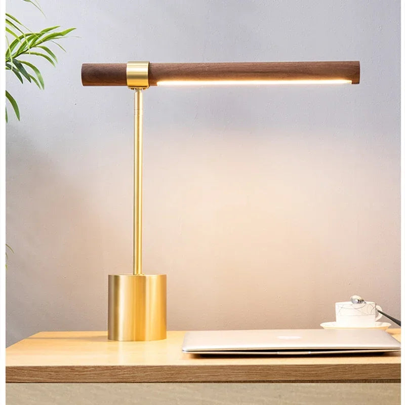 Afralia™ Modern LED Wood Table Lamp for Living Room, Bedroom, Study Desk