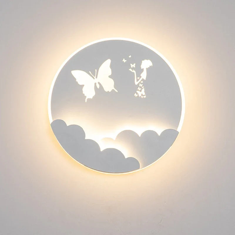 Afralia™ Nordic LED Wall Lamp for Bedroom Living Room Study Balcony Decoration