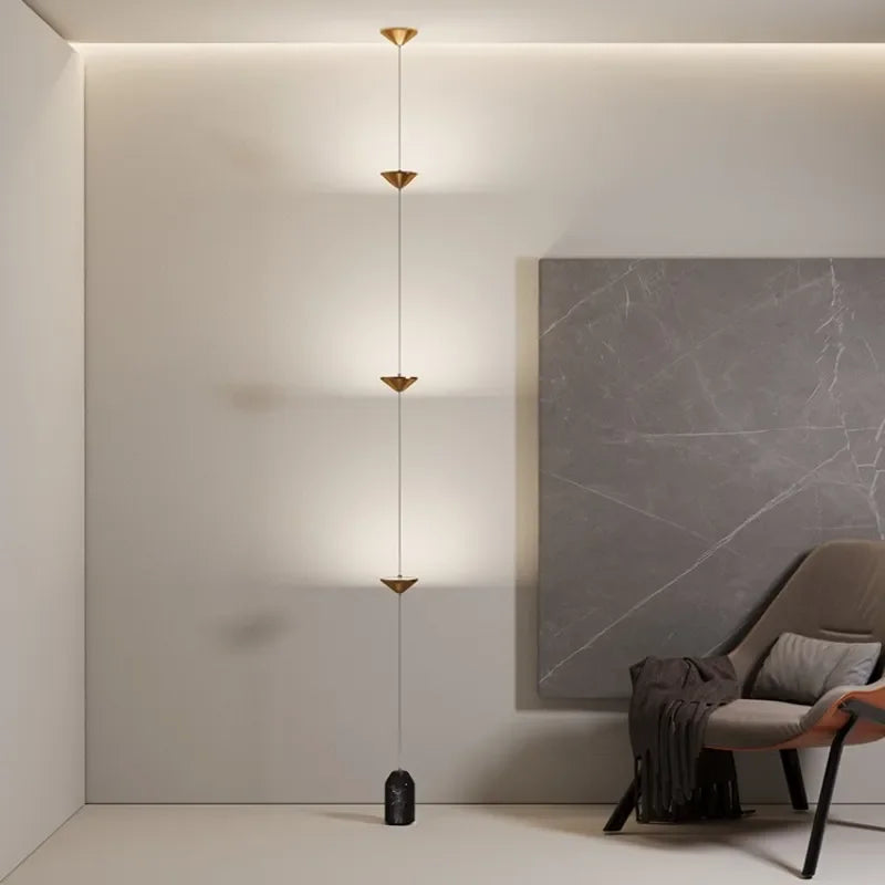Afralia™ Nordic Marble Floor Lamp Adjustable Metal LED Light