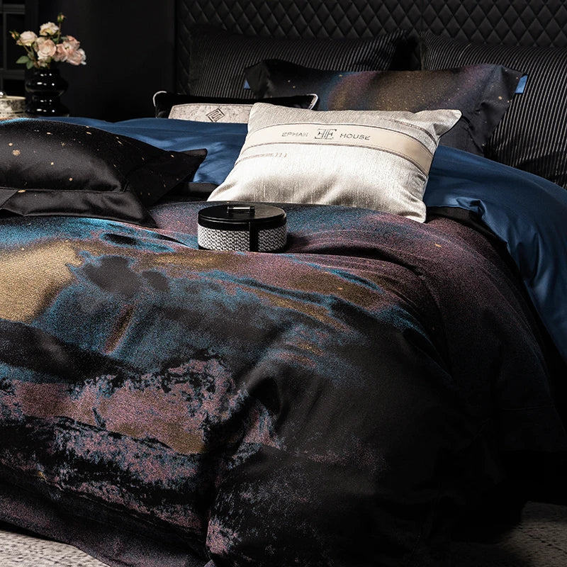 Afralia™ Luxury Jacquard Egyptian Cotton Bedding Set