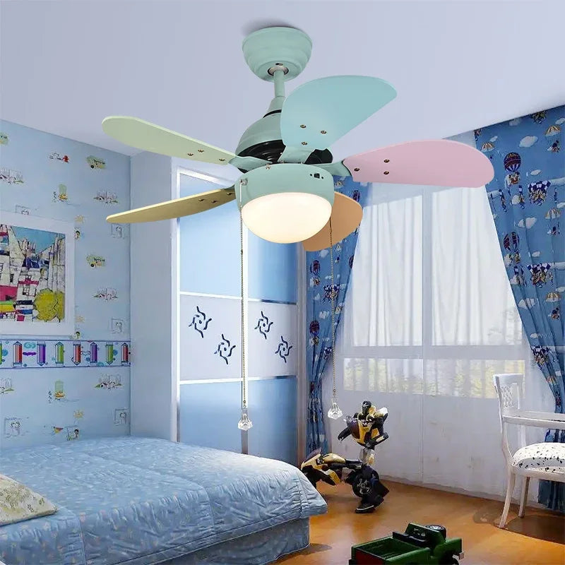 Afralia™ Modern LED Ceiling Fan with Remote Control & Minimalist Design in Black