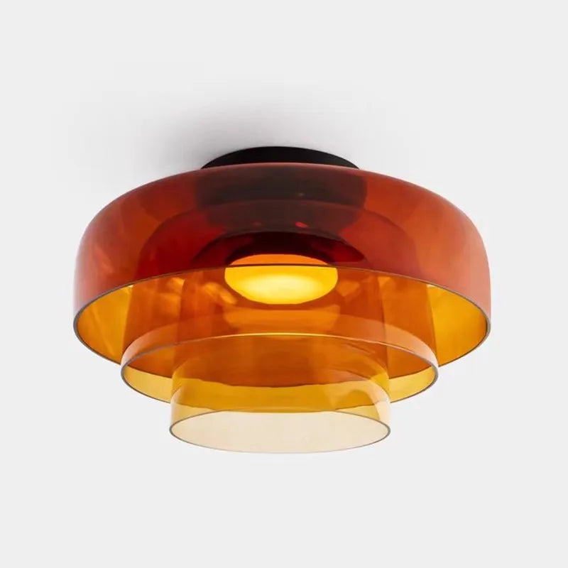 Afralia™ Glass Ceiling Chandelier - Luxury Nordic LED Ceiling Lamp