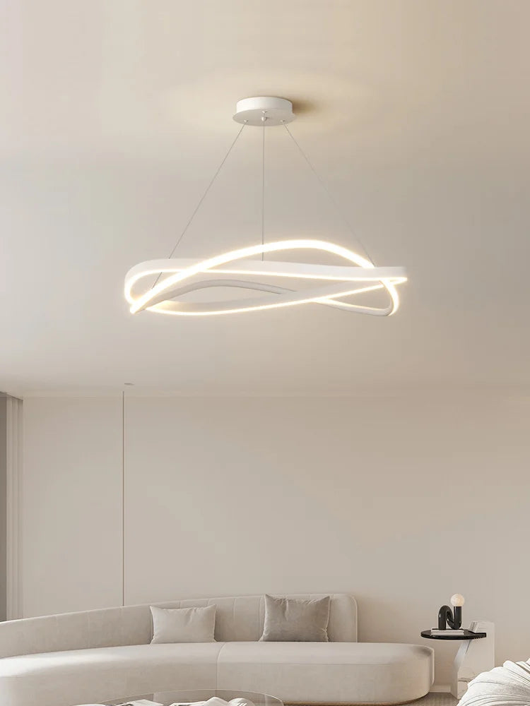 Afralia™ Modern Chandelier Ring Lamp Electric Home Lighting Master Bedroom Decor