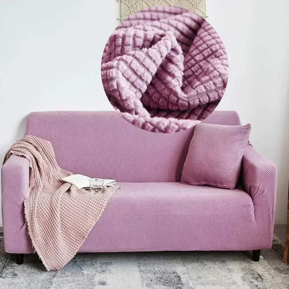 Afralia™ Cozy Fleece Sofa Slipcover in Multiple Sizes