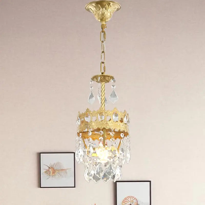 Afralia™ Copper Crystal Chandelier: Modern Nordic LED Lighting for Home Decor