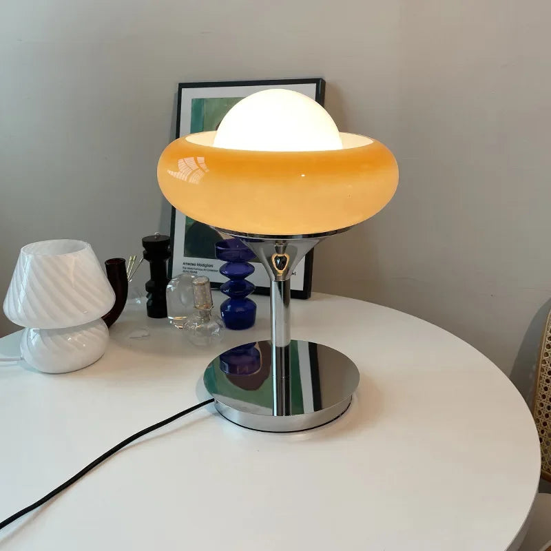 Afralia™ Modern Egg Tart Desk Lamp