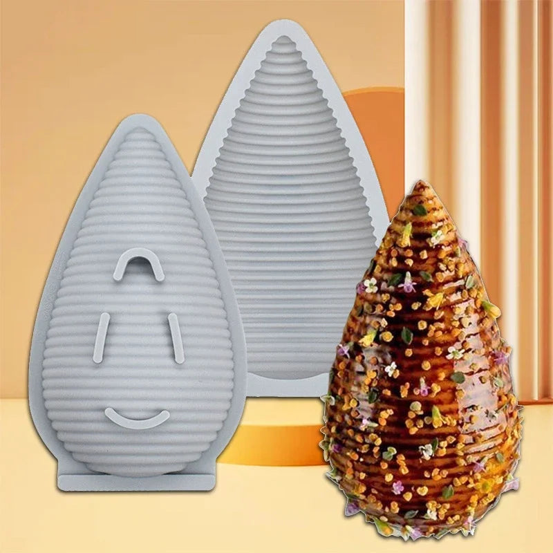 Afralia™ Mini Egg Silicone Cake Mold for Baking Desserts, Chocolate, Mousse & More