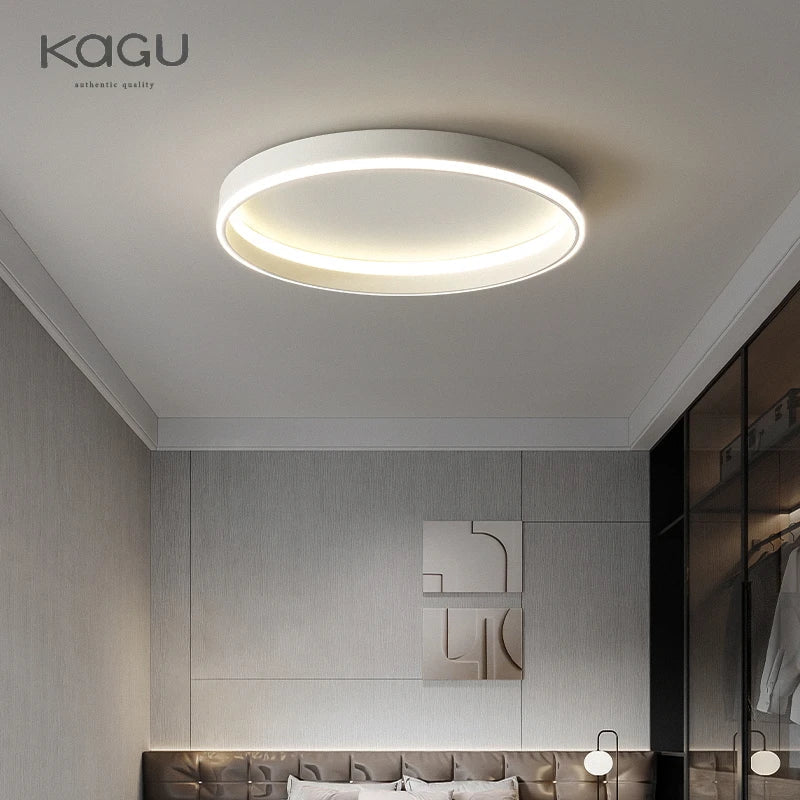 Afralia™ Round Bedroom LED Ceiling Light Modern Home Decor Minimalist Living Room Lighting