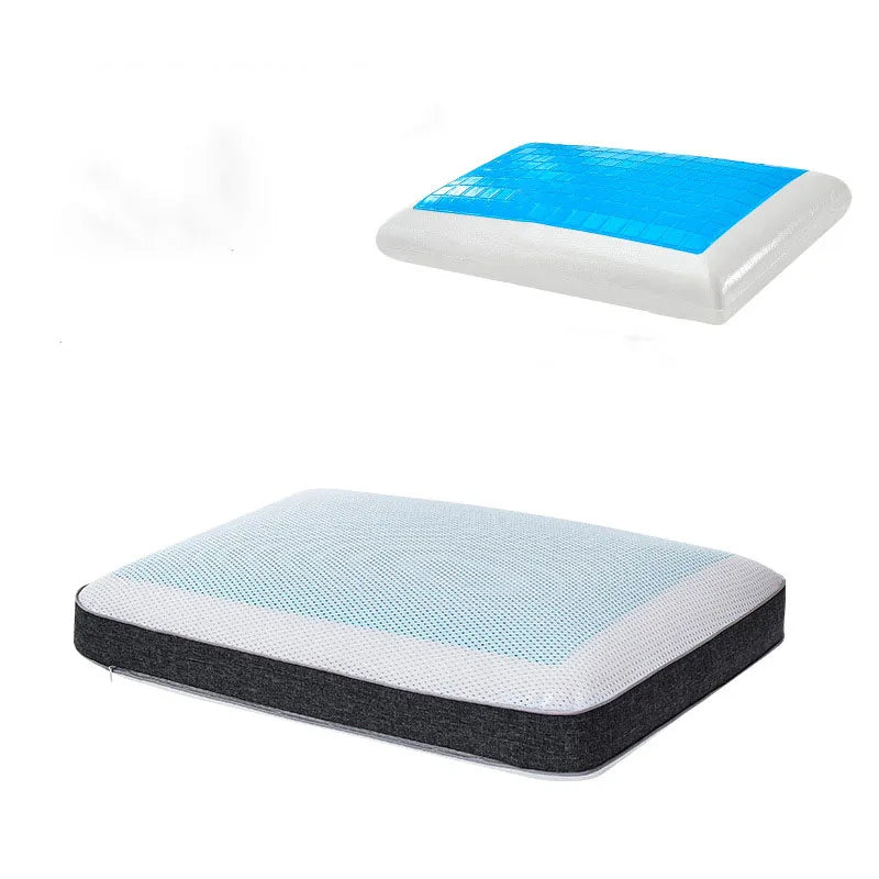 Afralia™ Bamboo Charcoal Memory Foam Cooling Pillow with Pillowcase