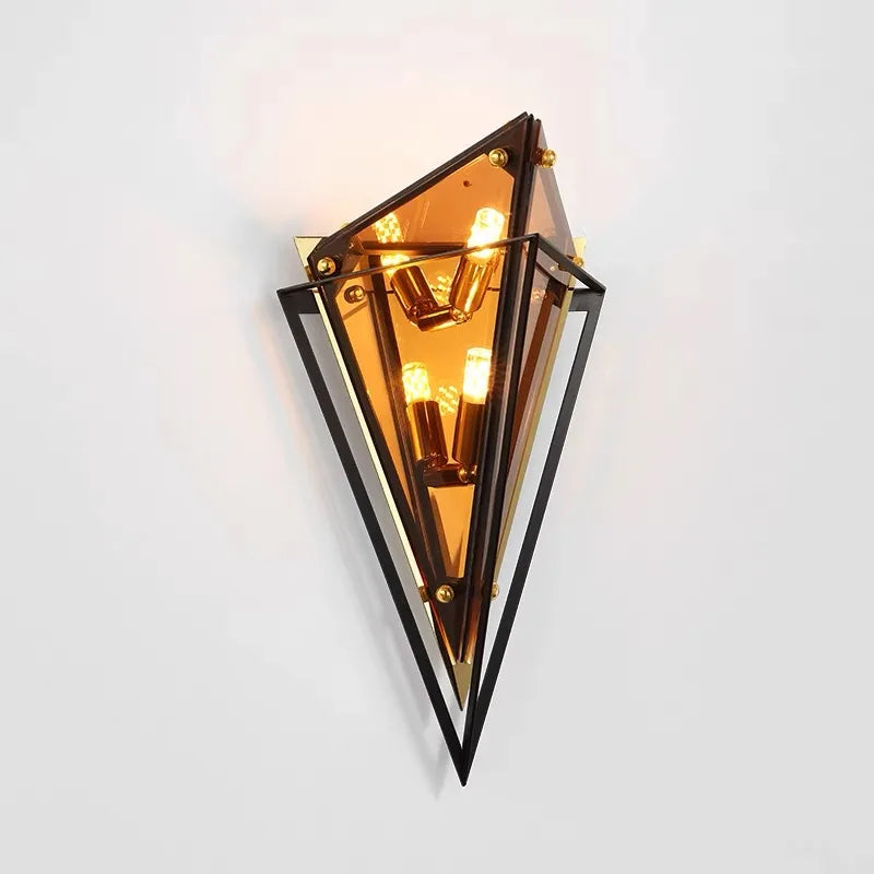 Afralia™ Glass Wall Sconce Light Fixture for Home Living Room Decor