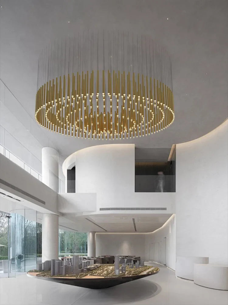 Afralia™ LED Chandelier: Custom Hotel Lobby Lighting Solution