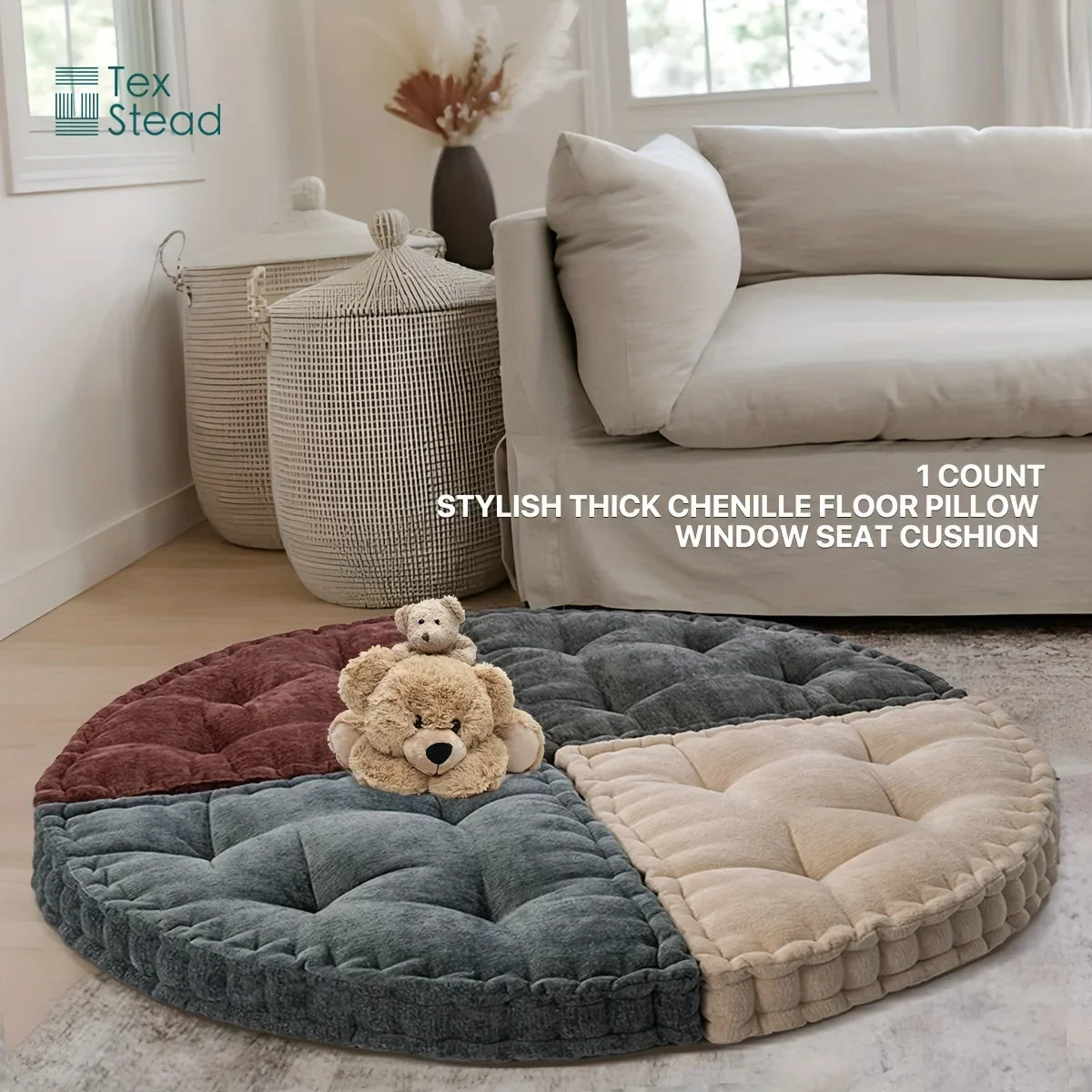 Afralia™ Triangle Cushion: Reading Pad for Chair, Floor, Sofa, Outside - Insert Included