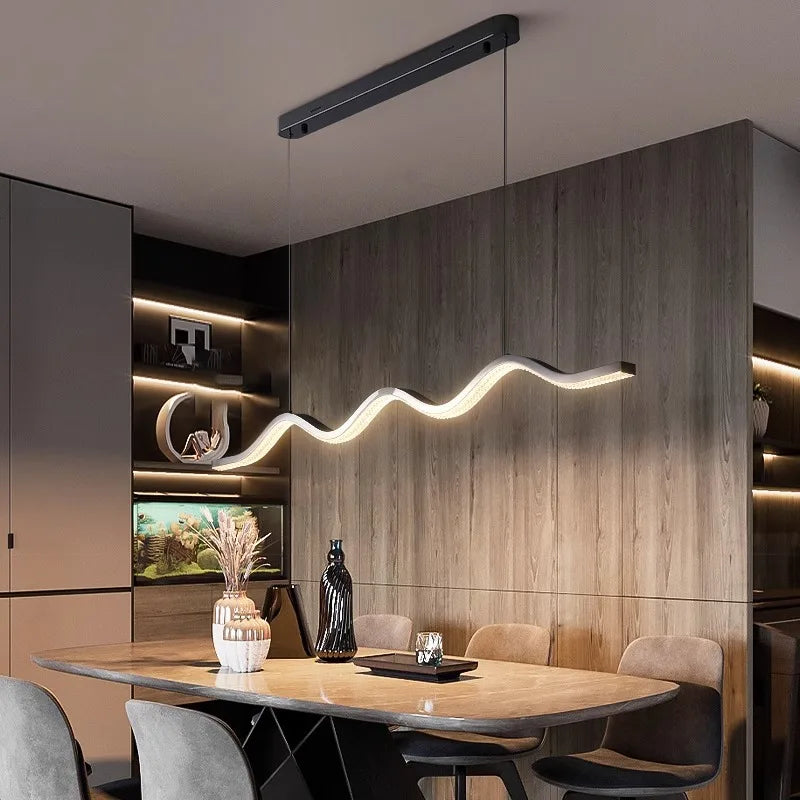 Afralia™ Modern LED Pendant Chandeliers for Living and Dining Rooms