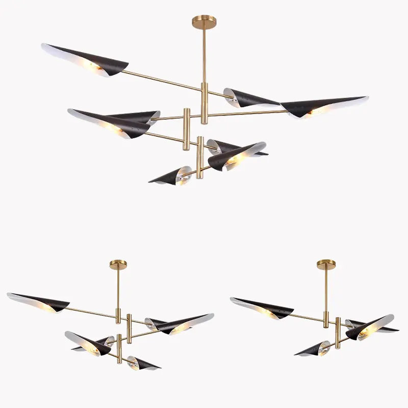 Afralia™ Modern White LED Ceiling Chandelier Hanging Lamp for Living Room, Bedroom, Dining Room