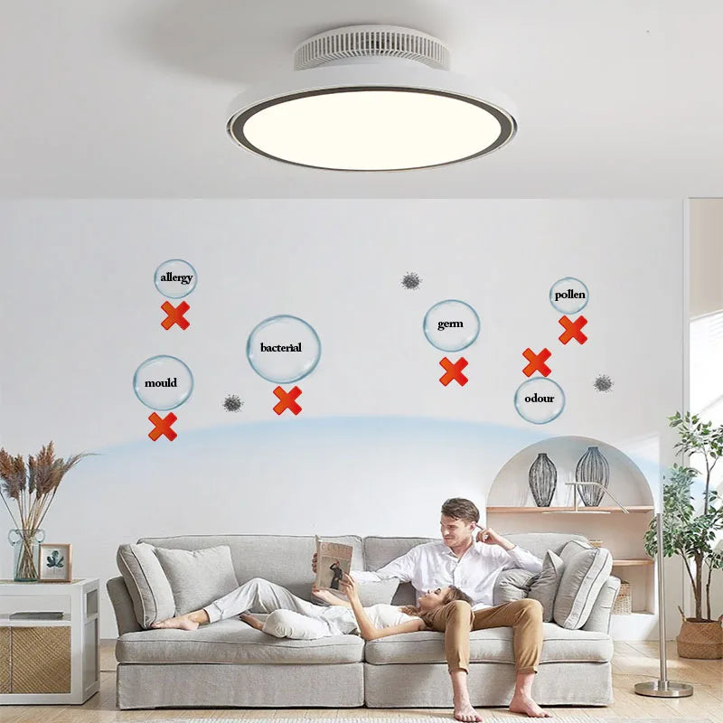 Afralia™ Modern Full Spectrum Blade Ceiling Fan with Remote Control for Bedroom & Living Room
