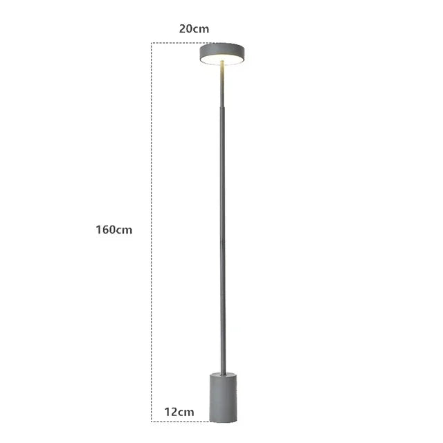 Afralia™ Minimalist LED Floor Lamp for Art Decor, Studio, and Bedroom