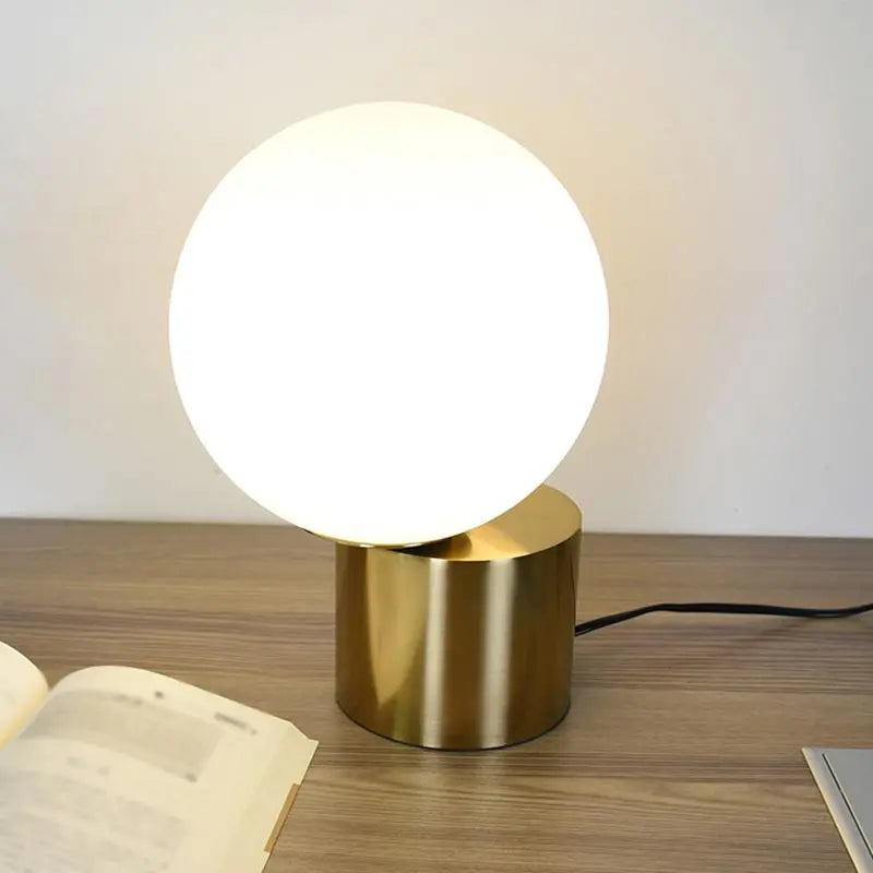 Afralia™ Glass Desk Lamp: Sleek Nordic Design, Ideal for Bedroom, Living Room, e27