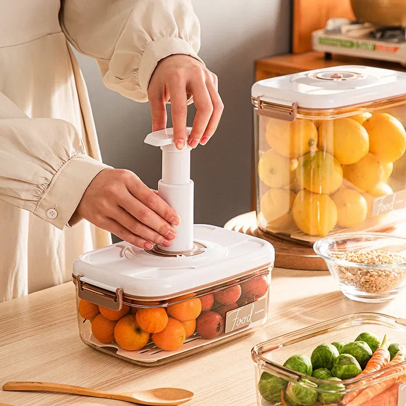 Afralia™ Fresh-Keeping Vacuum Canister: Large Capacity Food Organizer.