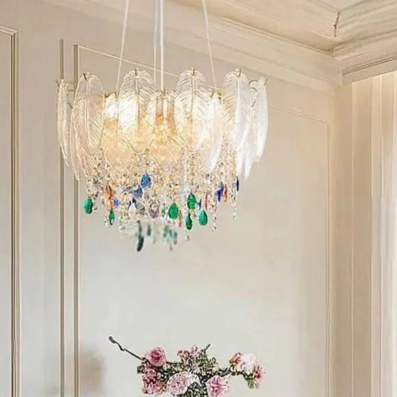 Afralia™ Crystal LED Chandelier - Italian Modern Design for Bedroom, Living & Dining Room