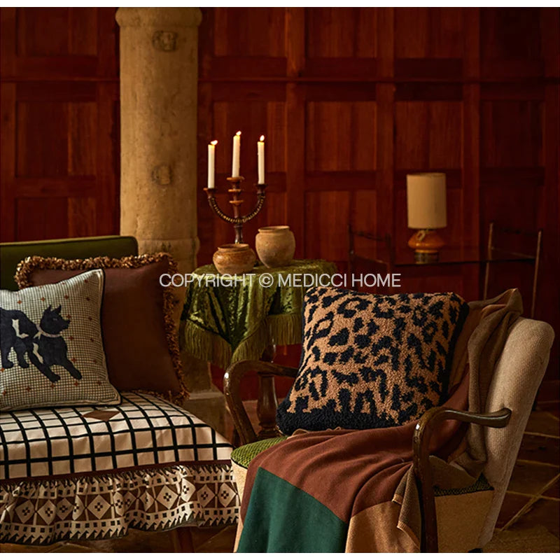 Afralia™ Luxe Greyhound Decorative Pillow Cover - Elegant Home Accent
