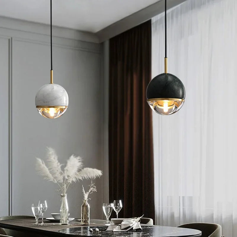 Afralia™ Nordic Luxury 1-Head Chandelier Bedside Lamp for Modern Minimalist Décor