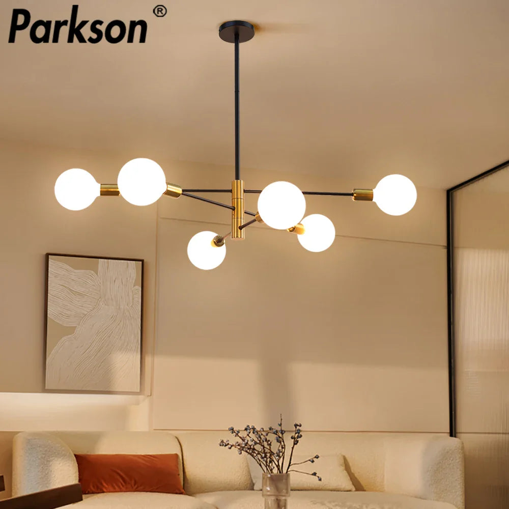Afralia™ LED Ceiling Lights Industrial Iron Black Golden Nordic Minimalist Décor
